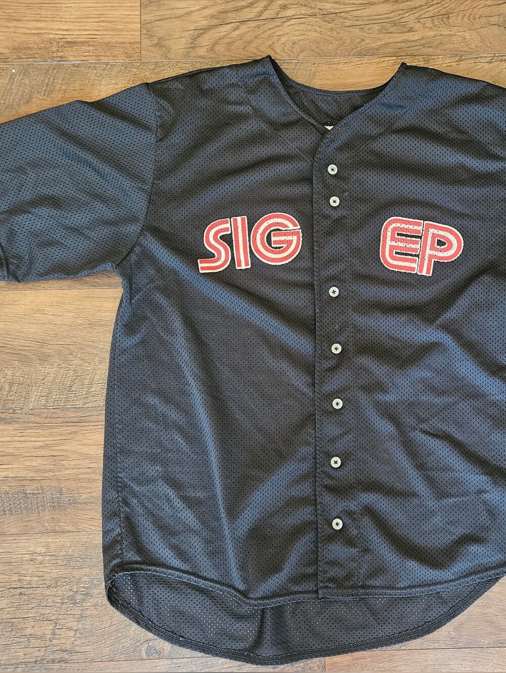 SIG EP A4 Black  Button-Up Jersey Size LARGE